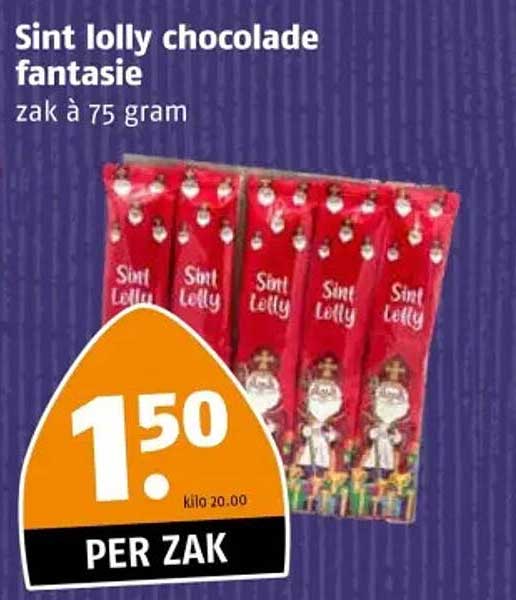 Sint lolly chocolade fantasie