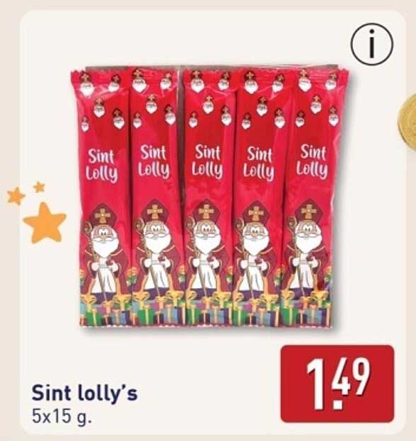 Sint lolly's 5x15 g.