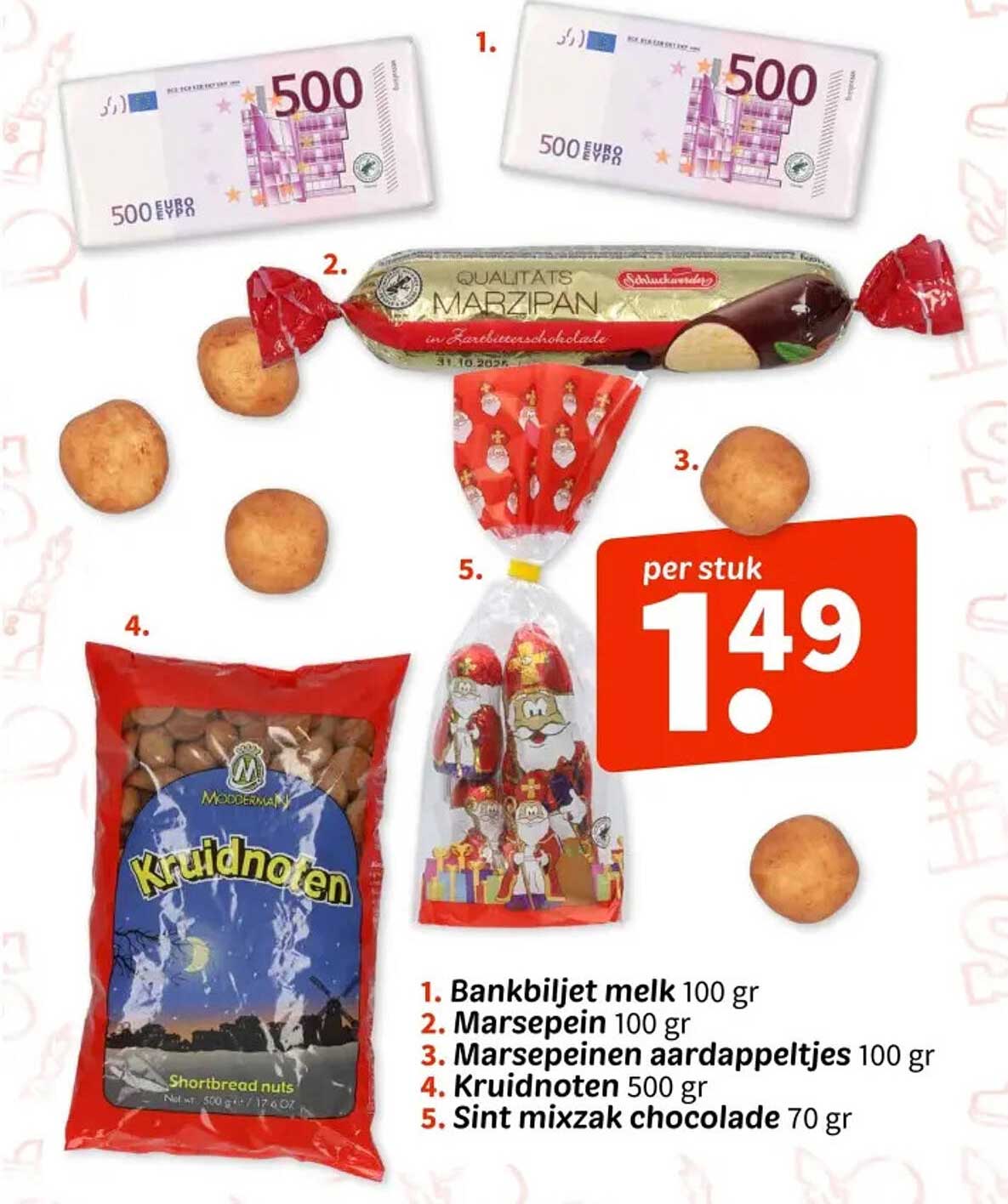 Sint mixzak chocolade 70 gr