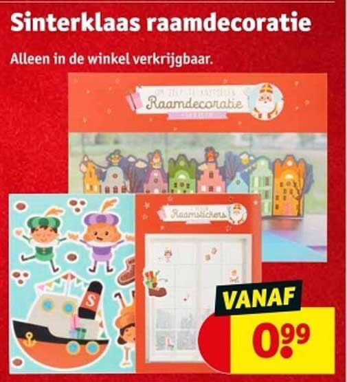 Sinterklaas raamdecoratie