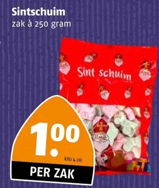 Sintschuim zak à 250 gram