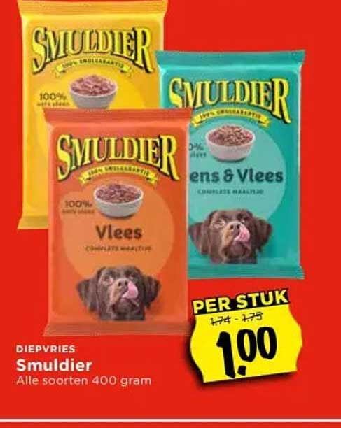 Smuldier Diepvries 400 gram - Alle soorten