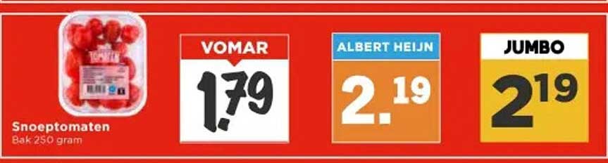 Snoeptomaten Bak 250 gram
