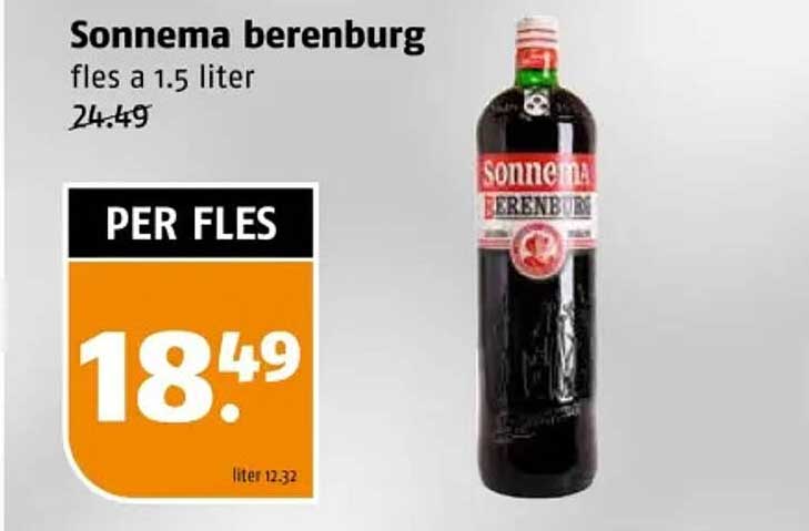Sonnema berenburg fles a 1.5 liter