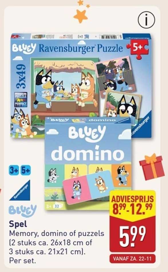 Spel Memory, domino of puzzels