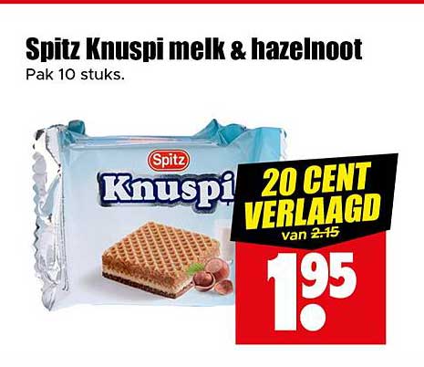 Spitz Knuspi melk & hazelnoot