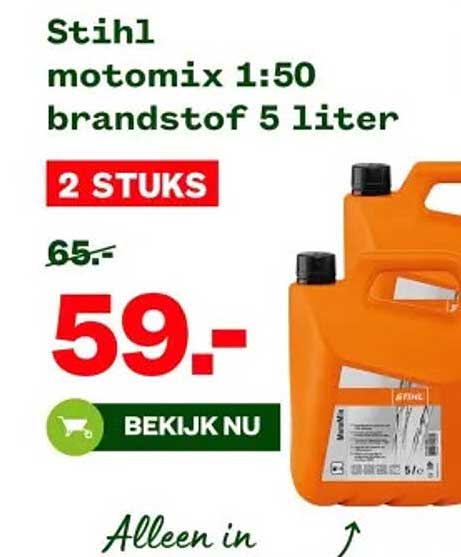 Stihl motomix 1:50 brandstof 5 liter