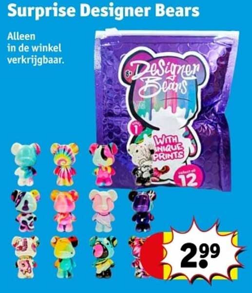 Surprise Designer Bears