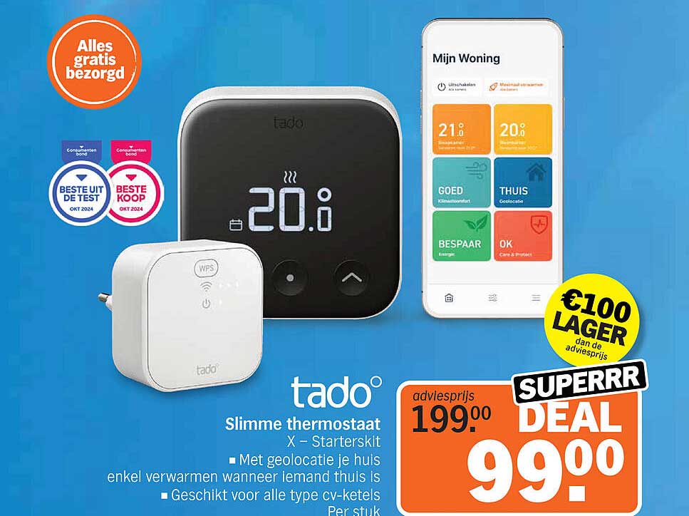 tado° Slimme thermostaat X – Starterkit