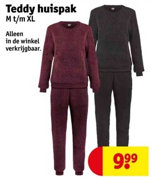 Teddy huispak M t/m XL