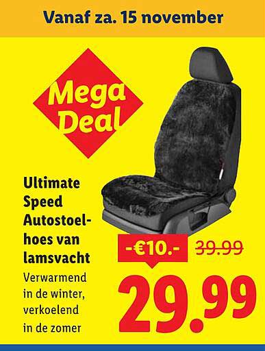 Ultimate Speed Autostoel-hoes van lamsvacht