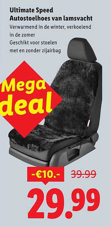 Ultimate Speed Autostoelhoes van lamsvacht