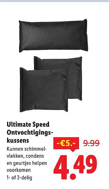 Ultimate Speed Ontvochtigingskussens