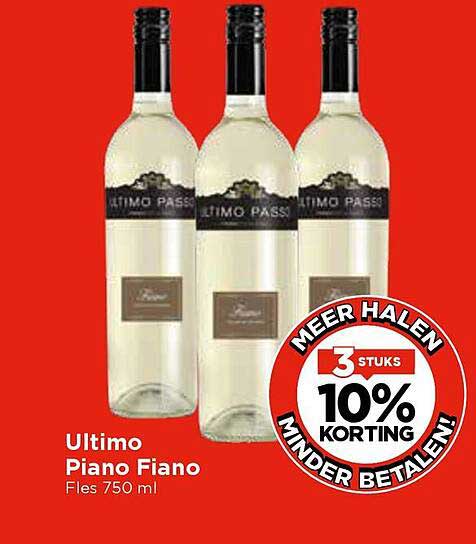 Ultimo Piano Fiano Fles 750 ml