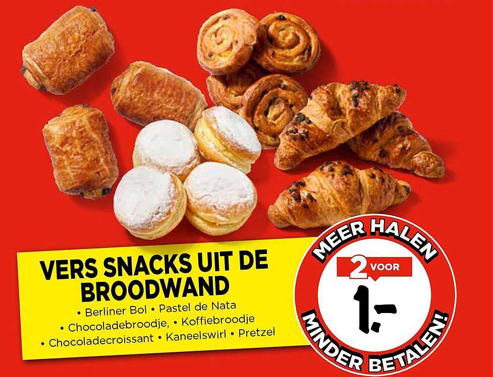 VERS SNACKS UIT DE BROODWAND