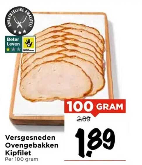 Versgesneden Ovengebakken Kipfilet