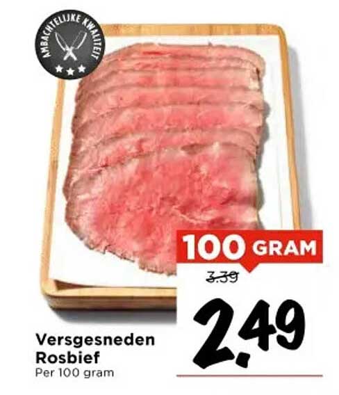 Versgesneden Rosbief