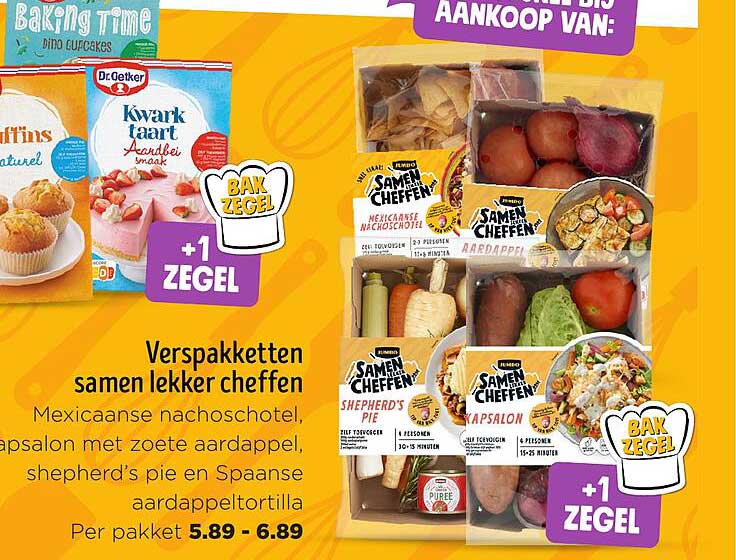 Verspakketten samen lekker cheffen