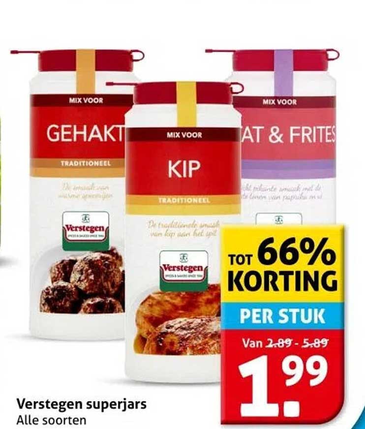 Verstegen superjars Alle soorten