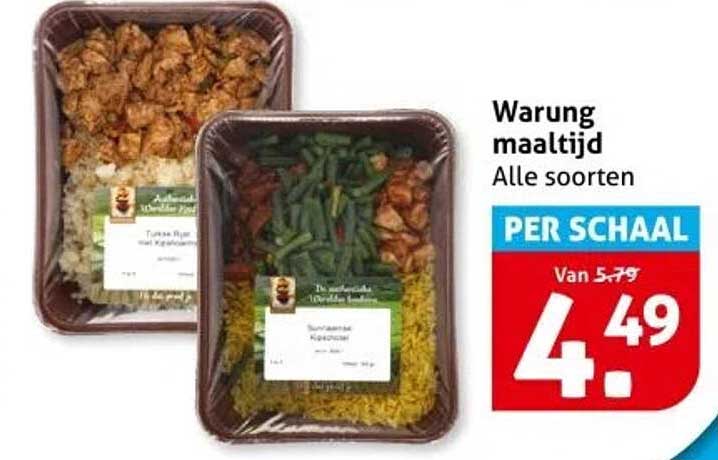 Warung maaltijd Alle soorten