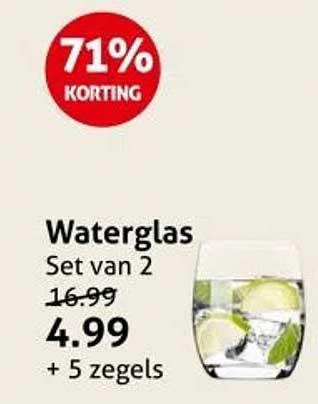 Waterglas Set van 2