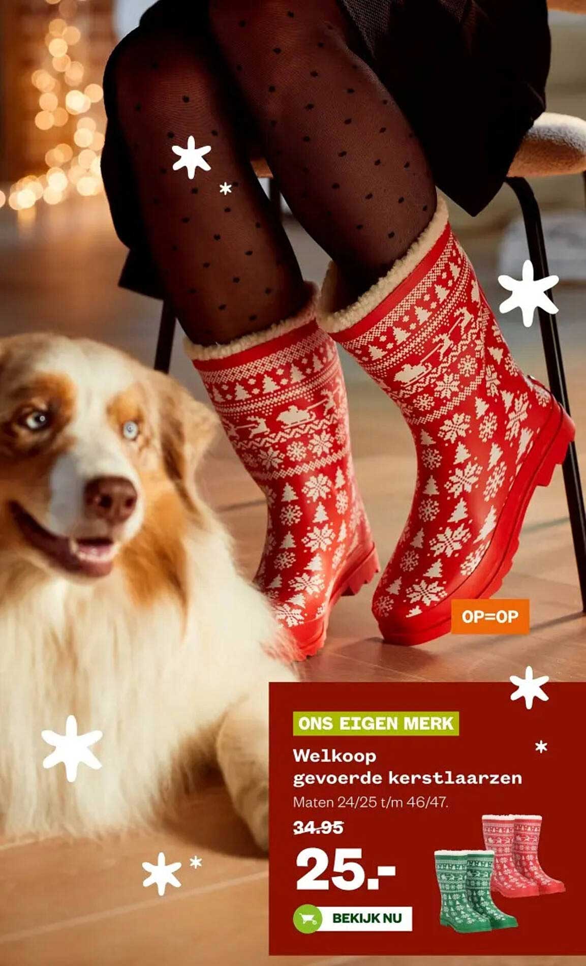 Welkoop gevoerde kerstlaarzen