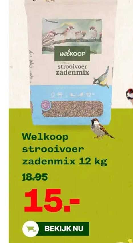 Welkoop strooivoer zadenmix 12 kg