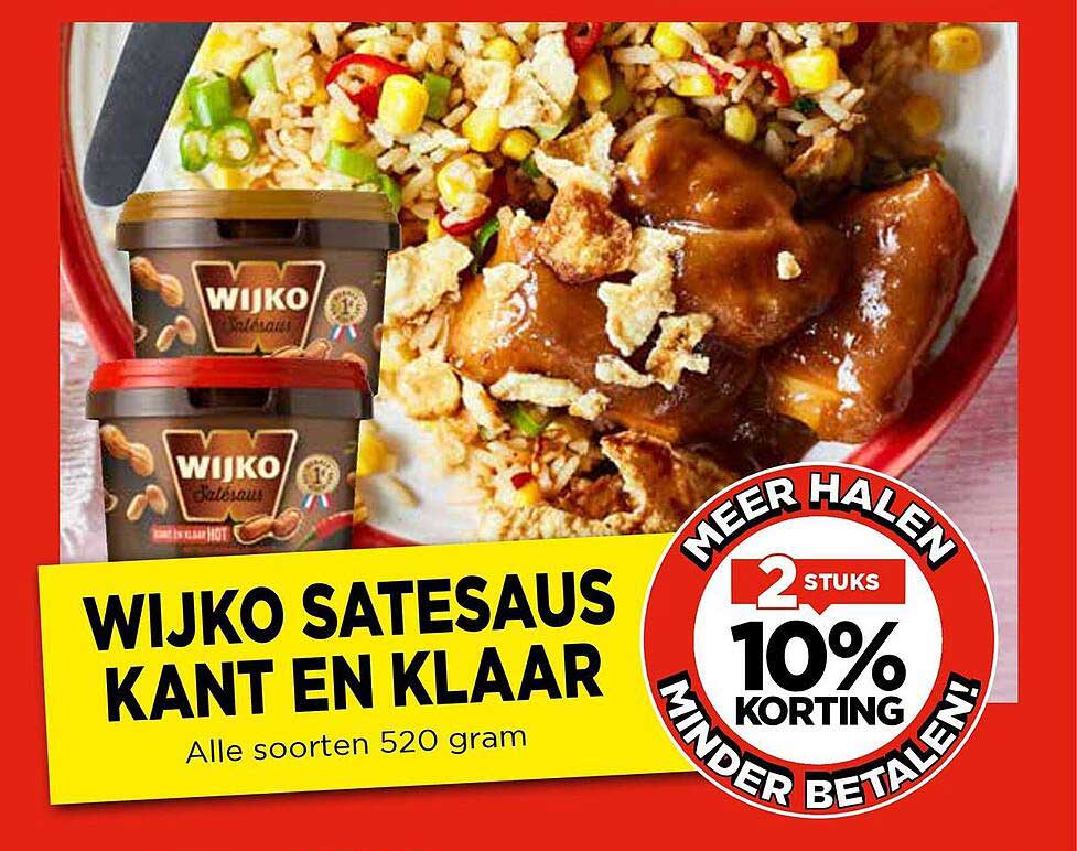 WIJKO SATESAUS KANT EN KLAAR