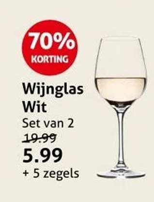 Wijnglas Wit Set van 2