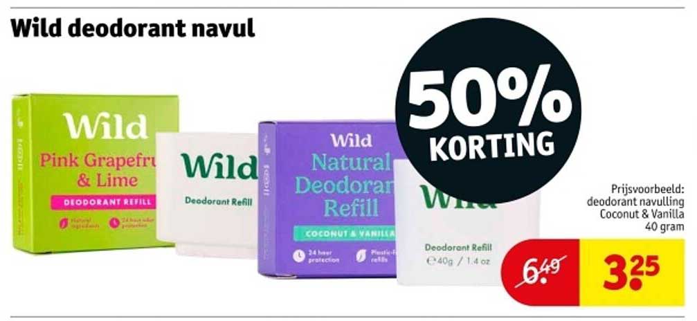 Wild deodorant navul