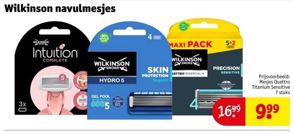 Wilkinson navulmesjes