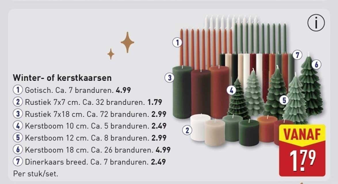 Winter- of kerstkaarsen