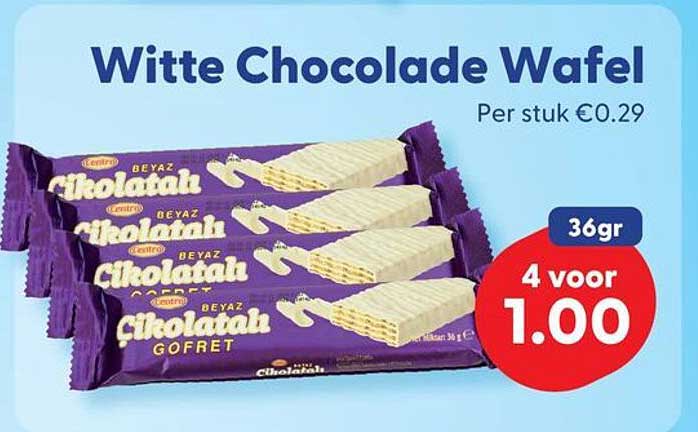 Witte Chocolade Wafel