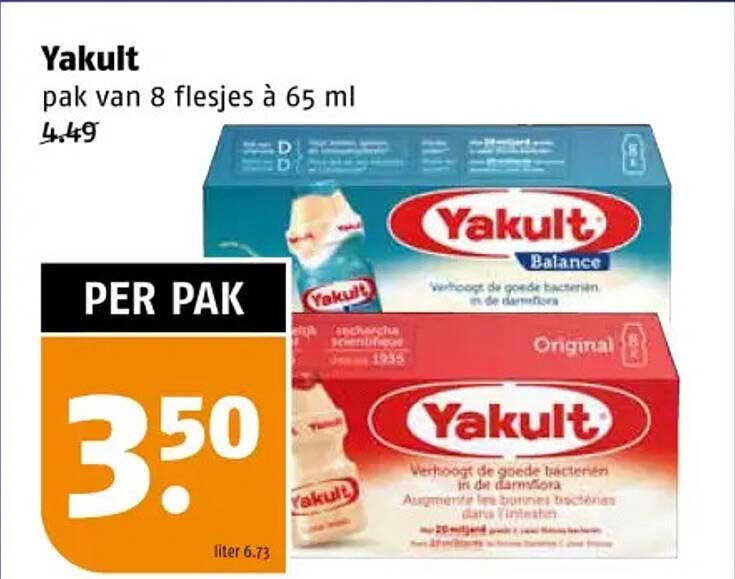 Yakult pak van 8 flesjes à 65 ml
