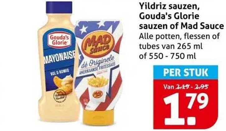 Yildriz sauzen, Gouda's Glorie sauzen of Mad Sauce