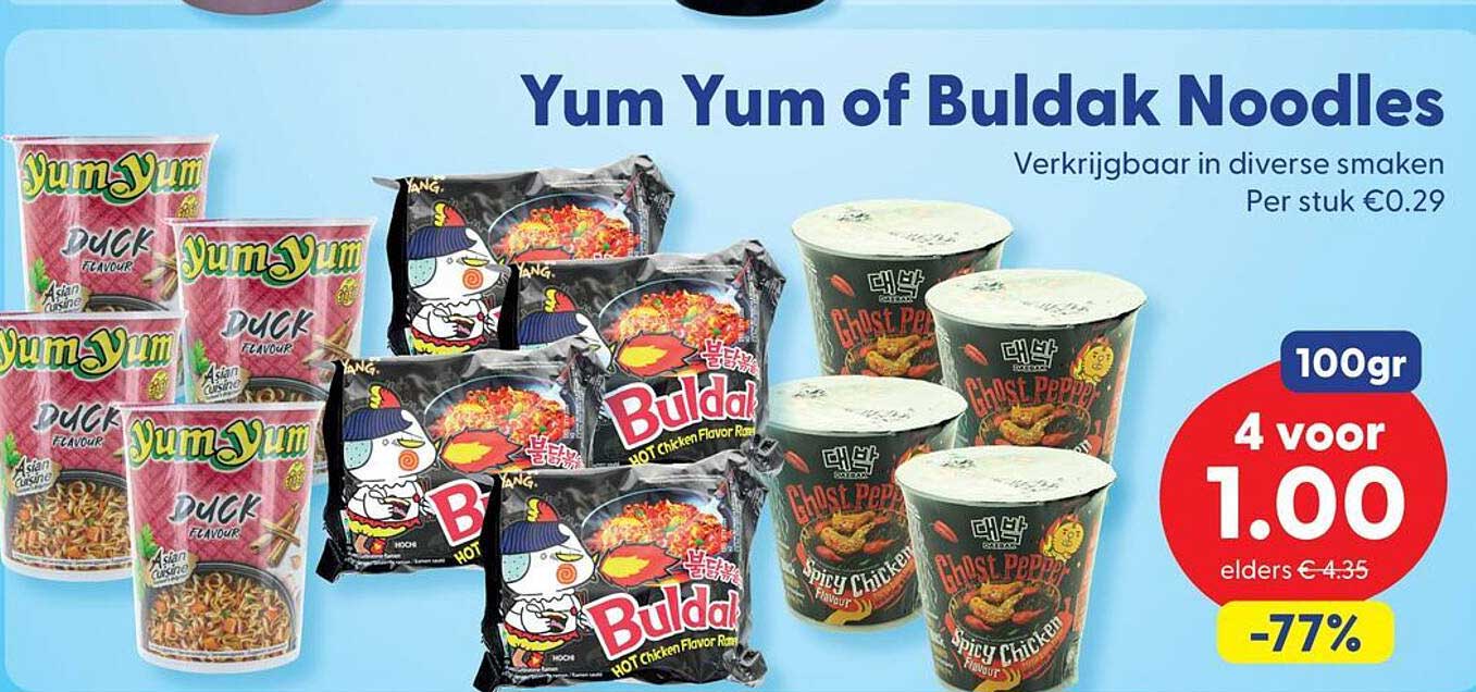 Yum Yum of Buldak Noodles