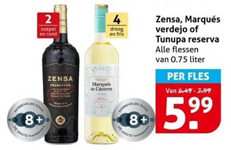 Zensa, Marqués verdejo of Tunupa reserva
