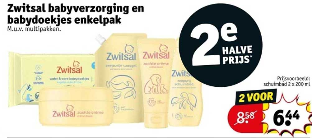 Zwitsal babyverzorging en babydoekjes enkelpak
