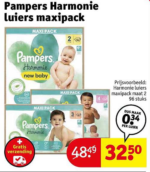 Pampers Premium Protection Maat 1, x29 Luiers, 2kg - 5kg - Prénatal