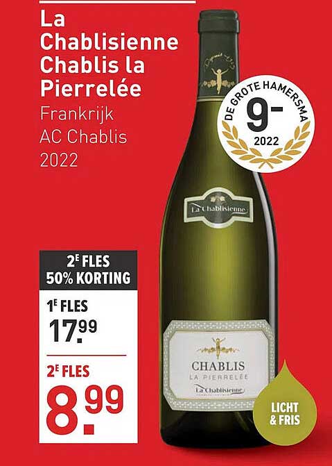 La Chablisienne Chablis la Pierrelee