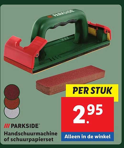 Ferm PSM1024 Vlakschuurmachine 180W - stofafzuigadapter - Met Soft Grip- inclusief 5 schuurbladen P80 en 5 schuurbladen P120