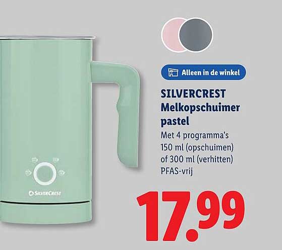 Vivid Green Foamix Pro Elektrische Melkopschuimer - 4-in-1 - RVS