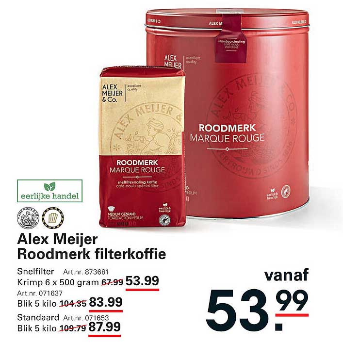 Alex Meijer Roodmerk filterkoffie