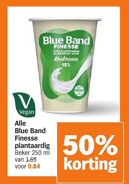 Alle Blue Band Finesse plantaardig Beker 250 ml