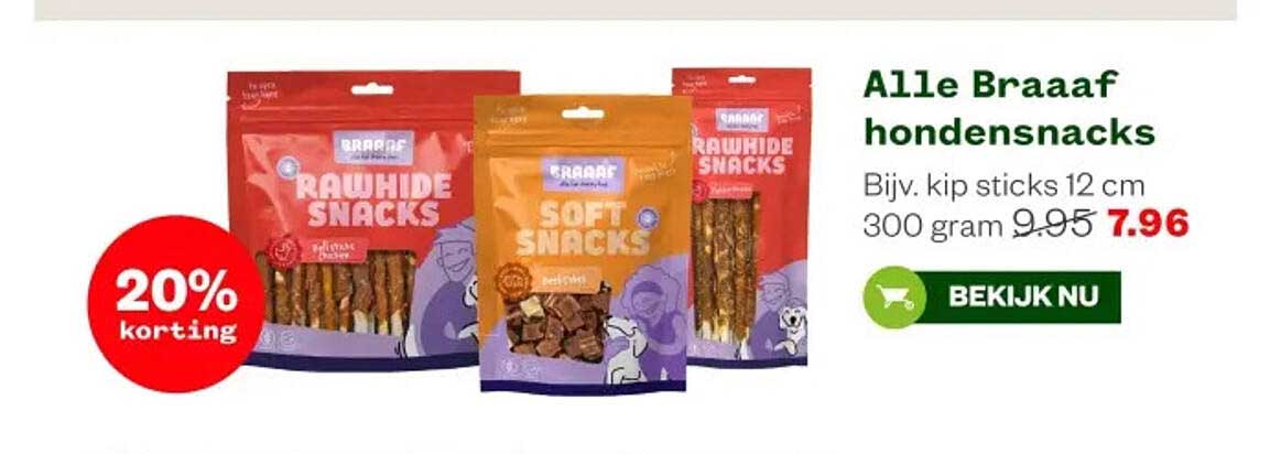 Alle Braaf hondensnacks
