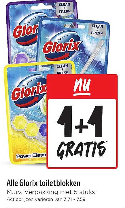 Alle Glorix toiletblokken