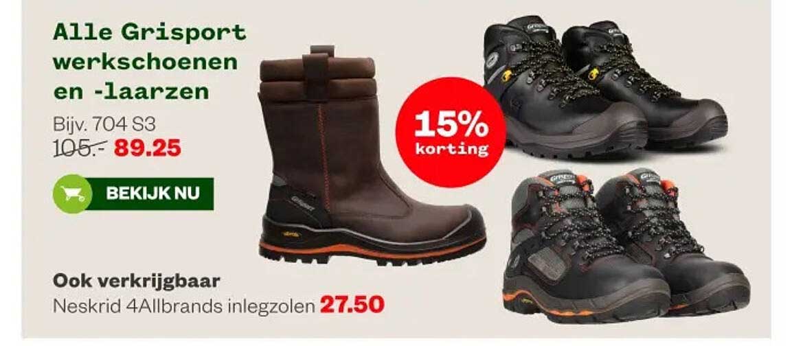 Alle Grisport werkschoenen en -laarzen