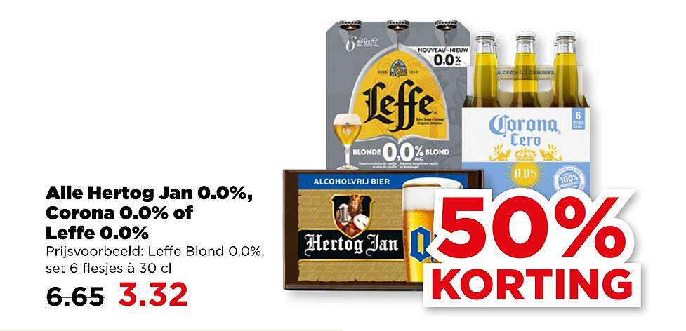 Alle Hertog Jan 0.0%, Corona 0.0% of Leffe 0.0%