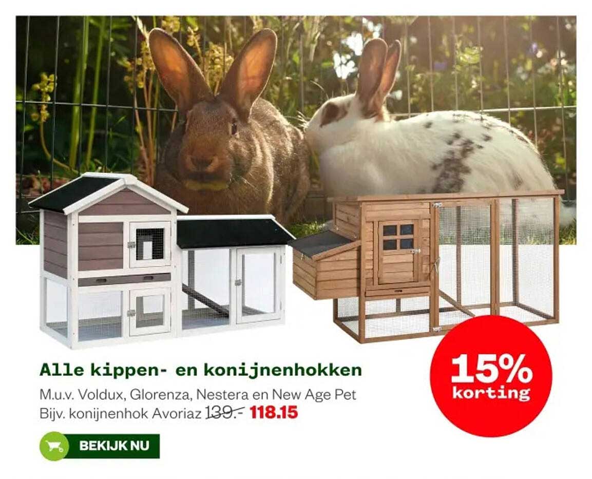 Alle kippen- en konijnenhokken