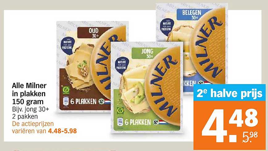 Alle Milner in plakken 150 gram